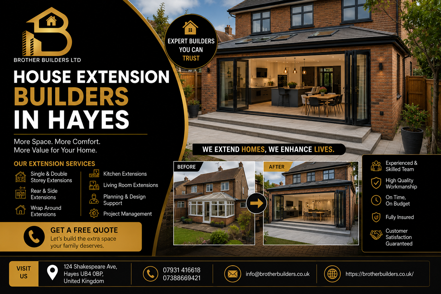 House Extension Builders in Hayes