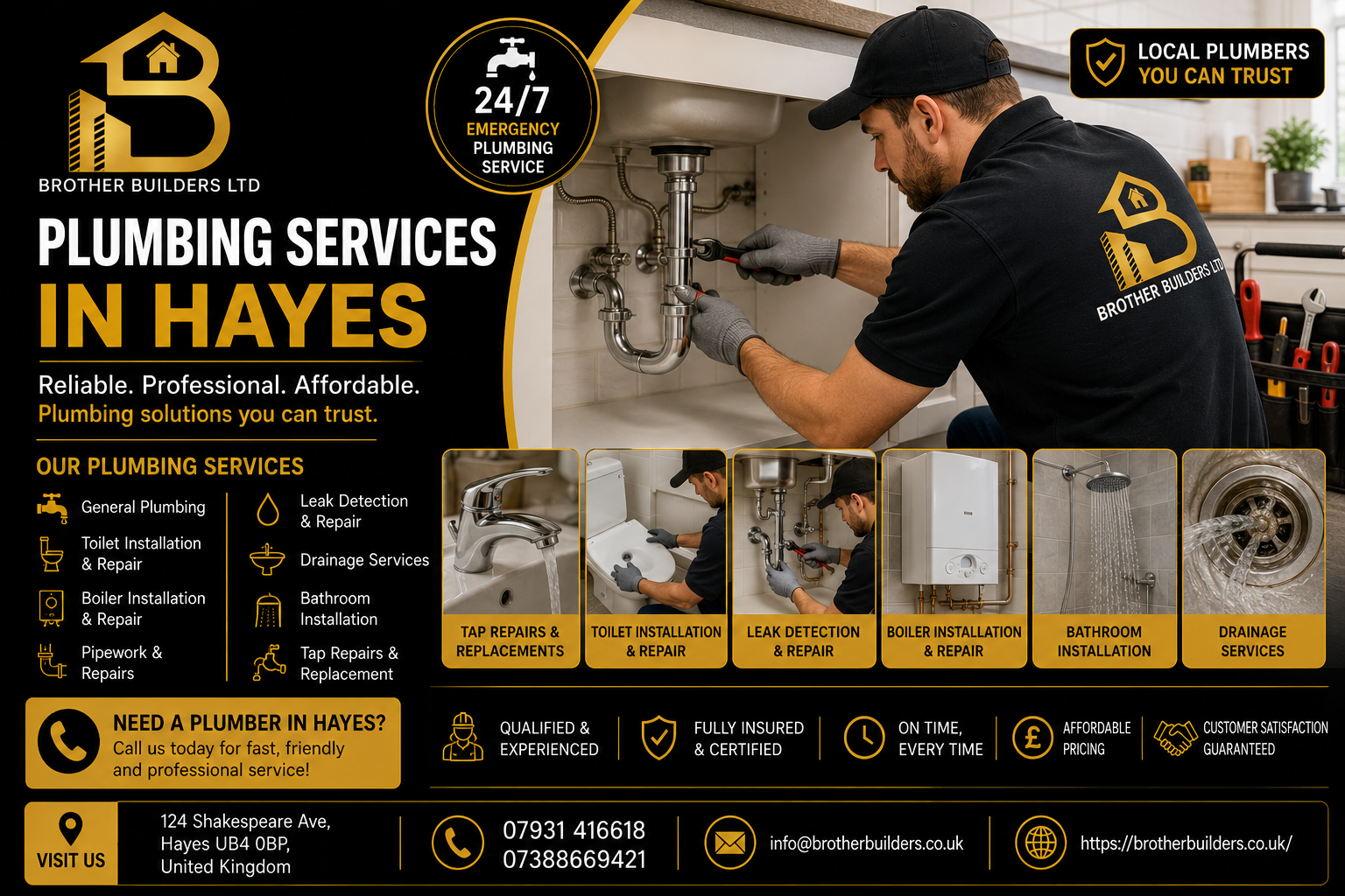 Plumbing Services in Hayes